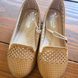 NWT Cognac Kids Summer Loafers - Toddler 10